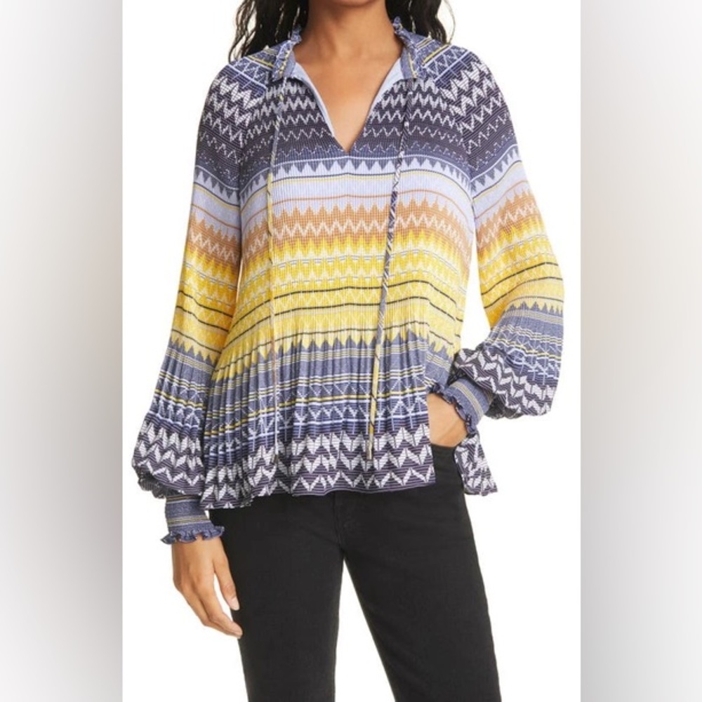 TED BAKER | Deliie Long Sleeve Pleated Blouse